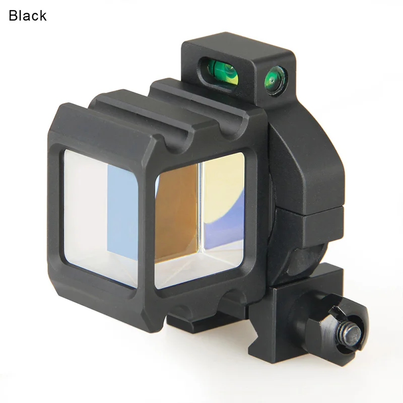 Angle Sight Full Metal Reflect Airsoft Mirror Corner Sight 360 Rotate Holographic Mount