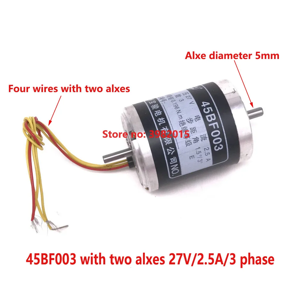 Corte de Fio 27v Motor de Passo 45bf003 Baojun Fases Dois Eixos com Fios para Máquina de Corte de Fio Peças de