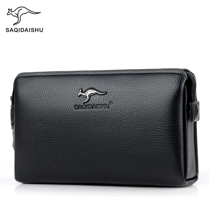 wallet Men\'s clutch bag anti-theft password lock male wallet business carteira antifurto mobile phone bag mens leather genuine