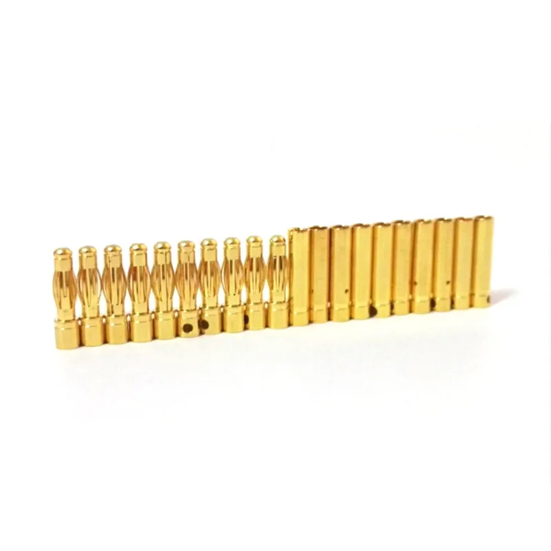 20pcs/lot 3.5mm Gold Bullet Banana Connector Plug For ESC Battery Motor (10 pair)