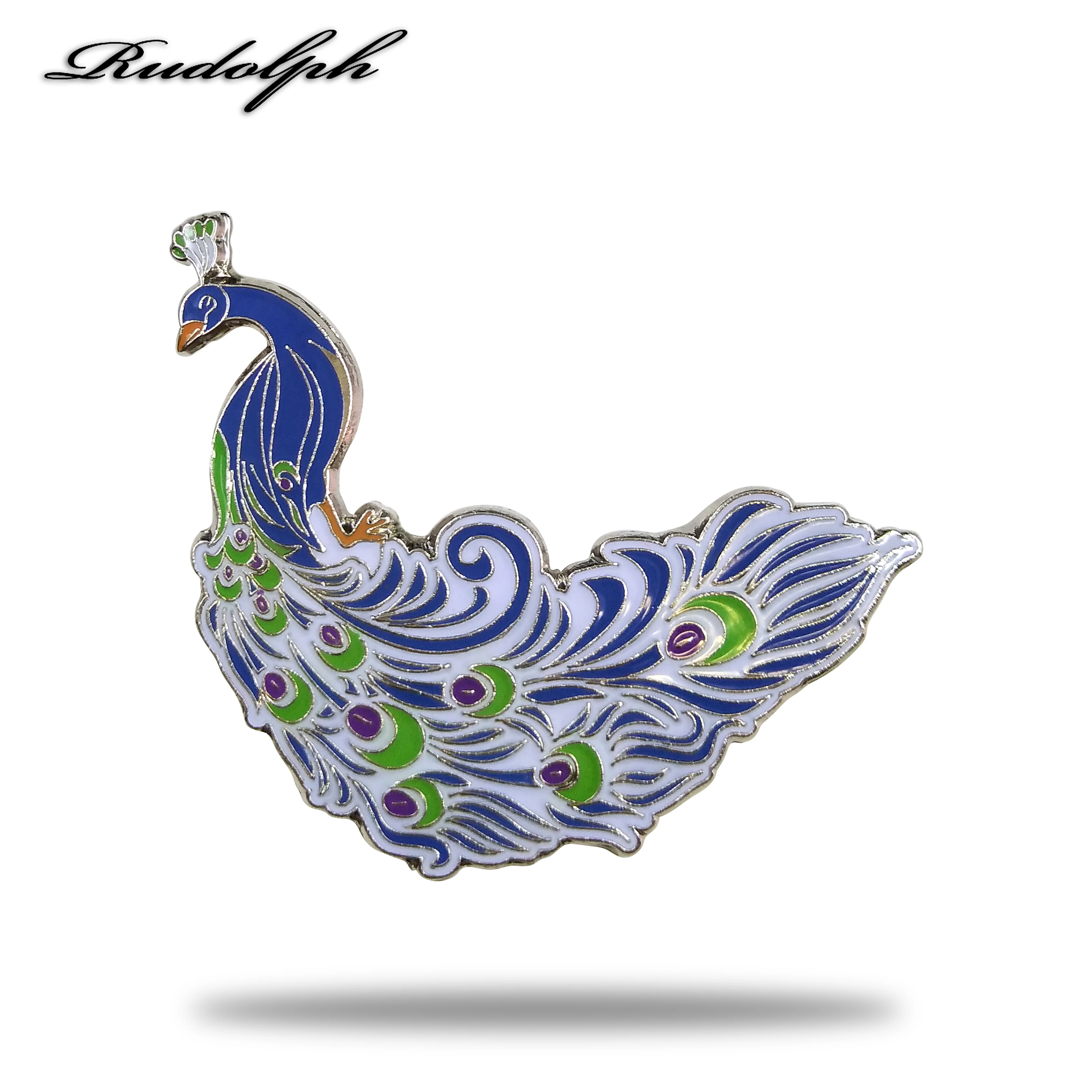 New product promotion Exquisite and fashionable peacock soft Enamel  pin