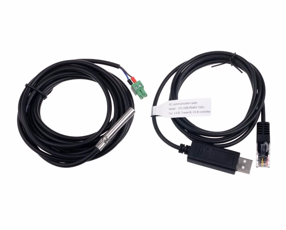 الاتصالات كابل CC-USB-RS485-150U USB إلى PC RS485 عن درجة الحرارة الاستشعار عن EPSolar الراسم AN BN سلسلة الشمسية تحكم