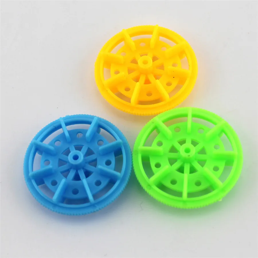 1pc J435 3 Colors Small Size Plastic Wheel Propeller Model Car Wheel Solar Energy Ship Making DIY Technology Hand Making