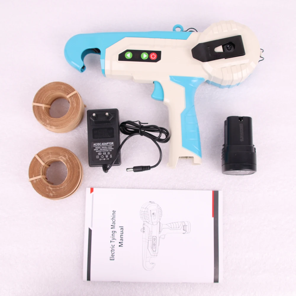 Fruit tree tying machine, cordless lithium battery electric binding machine, not easy to hurt trees