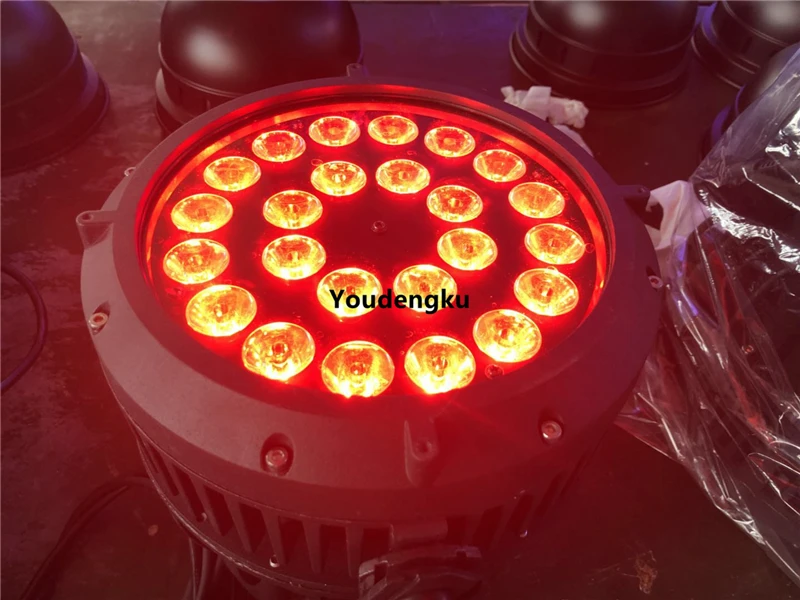 4 pieces outdoor led par 64 dmx512 rgbw led par 24x10w 4 in1 stage party wedding disco waterproof led par light