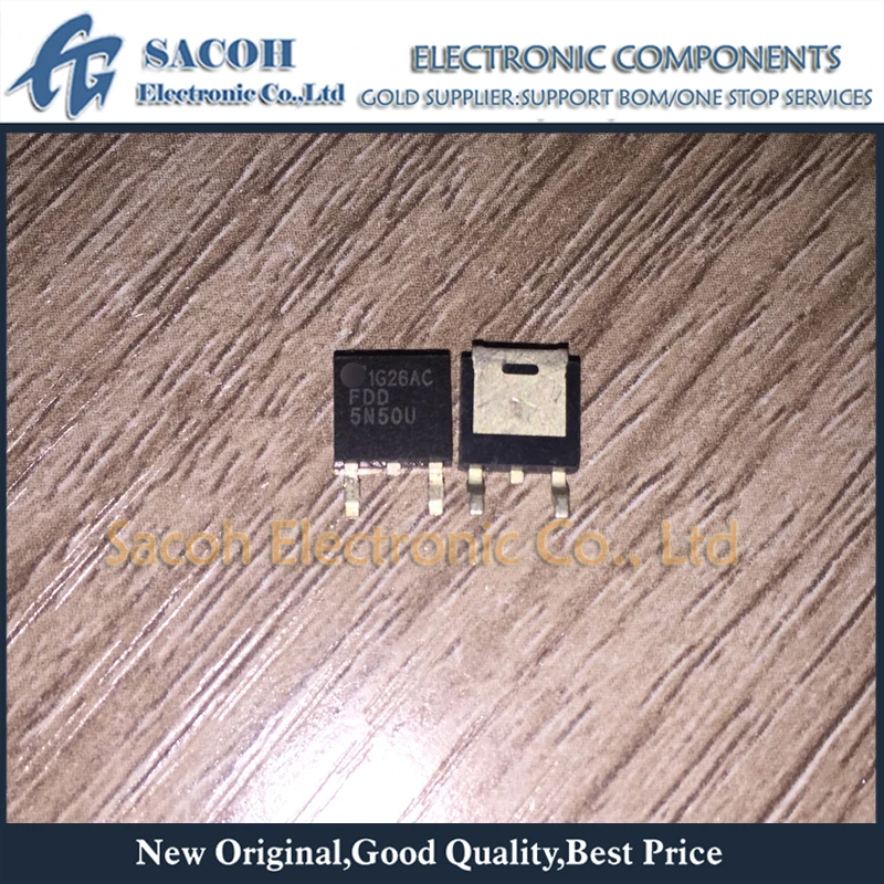 Refurbished Original 10Pcs/Lot FDD5N50U 5N50U 5N50 OR FDD5N50F OR FDD5N50NZ FDD5N50 TO-252 5A 500V Power MOSFET