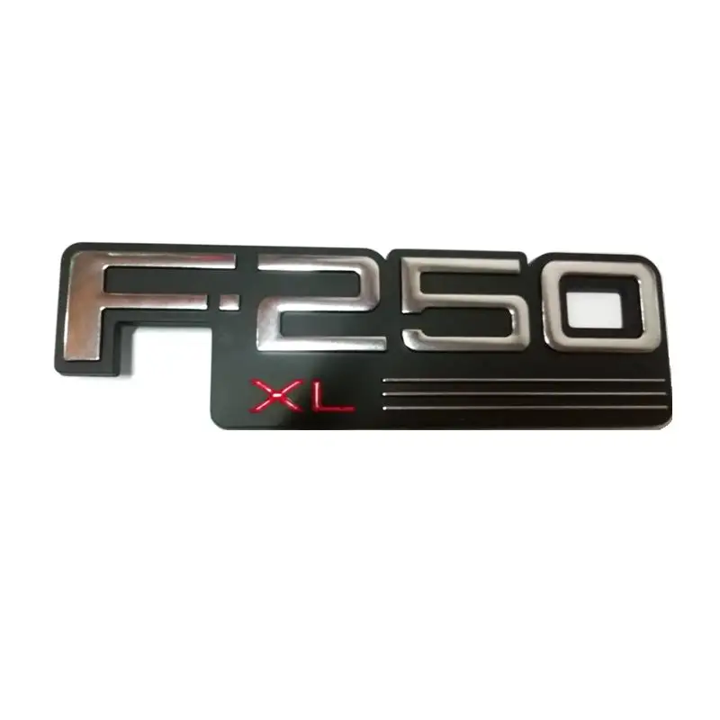 

3D Plastic F250 F-250 F250XL F-250XL With Red XL Car Sticker Emblem Badge Embleme Emblema