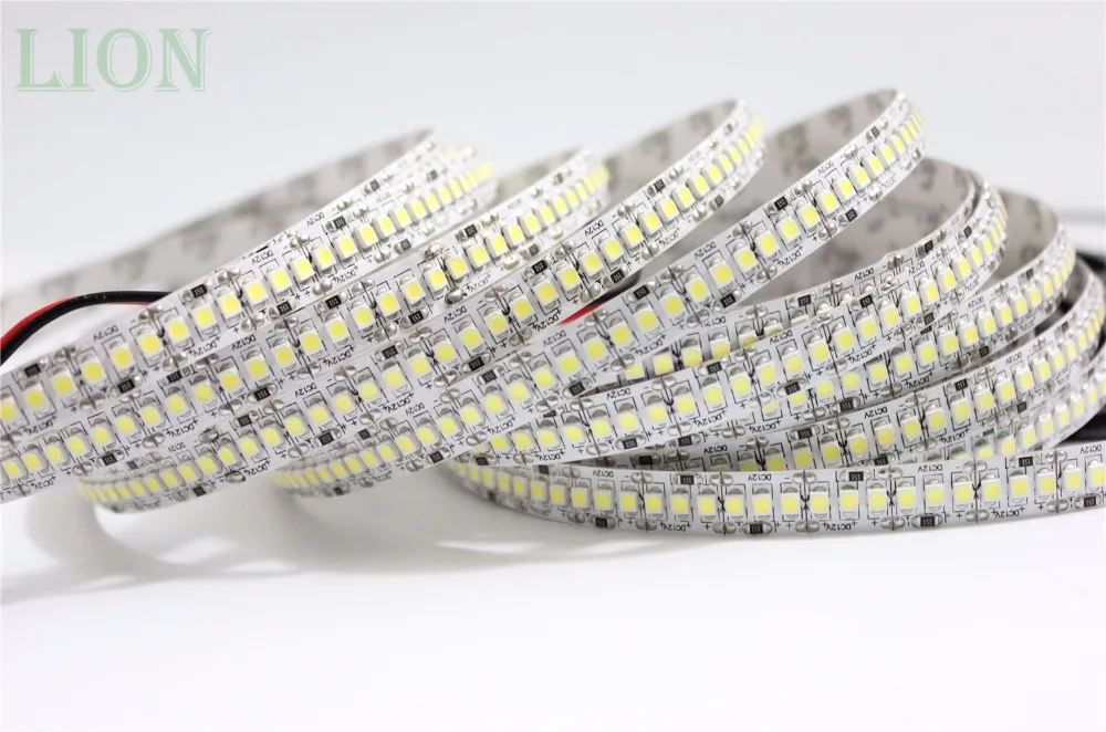 1 / 2 /3 / 4 /5M 12V IP20 Non waterproof  3528 LED Strip 240 led Flexible light 5M/Reel showcase led more bright LED strip white