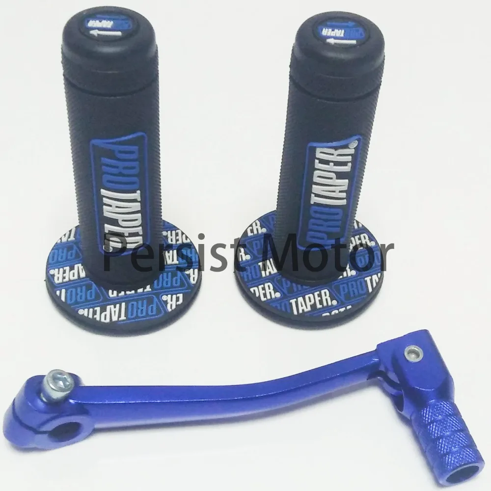 Blue MX Dirt Pit bike Cross  ProTaper Handle  Grip Grips & Alloy  Gear Lever Fit Pit Pro KAYO