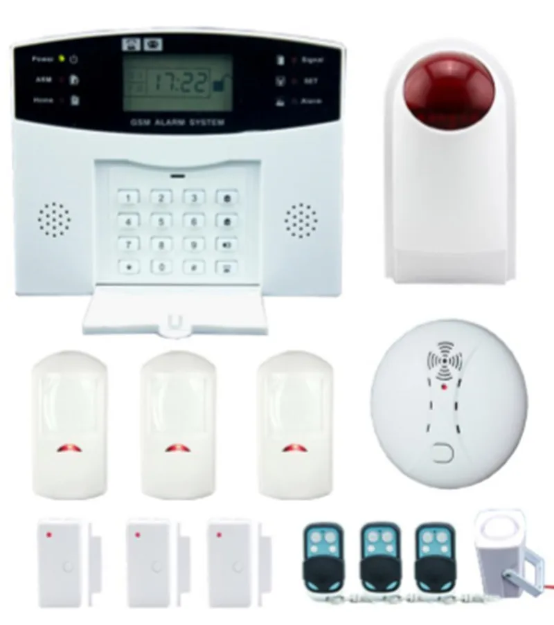 LCD Intelligent GSM alarm system App Remote Control