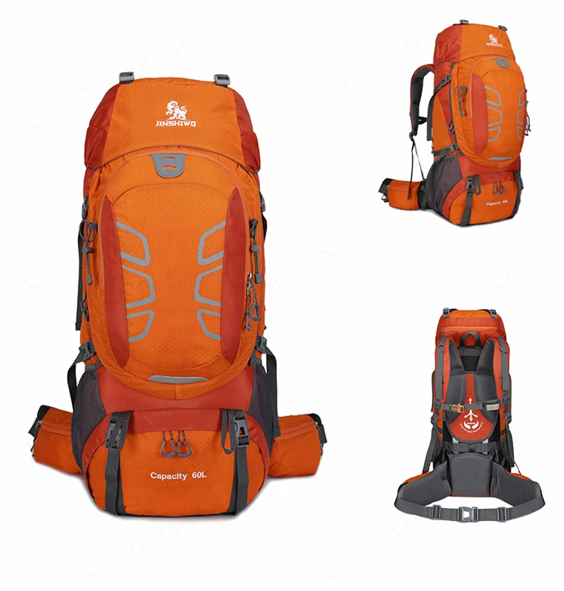 60L Wasserdicht Klettern Wandern Outdoor Rucksack Frauen & Männer Tasche Camping Bergsteigen Rucksack Sport Bike Reisetaschen – Detail 9