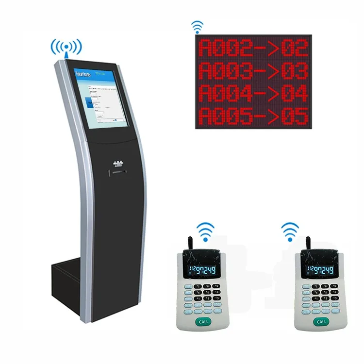 touc screen wifi Bank/Electric/Hospital/Telecom Wireless Queue Management System kiosk