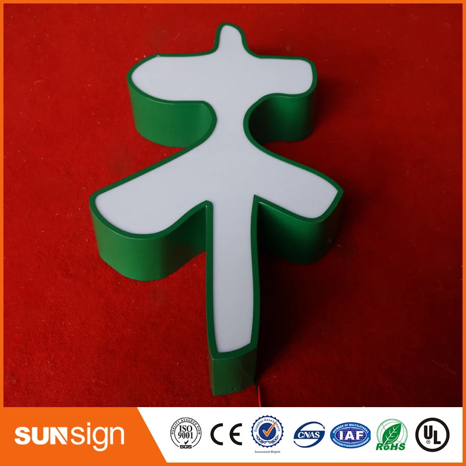 Customized 3D Advertising Acrylic marquee letters sign Bulb LED light letter