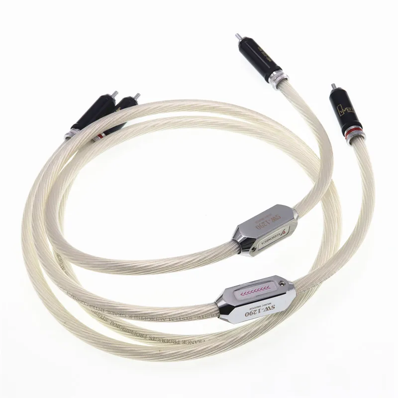 pair Music Beetle Fever Audio Cable Dual RCA Lotus Tube Amplifier Signal Cable RCA Interconnect cable