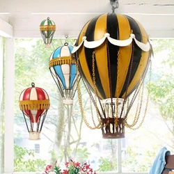 Modern Iron Hot Air Balloon Club Party Wall Decoration Accessories Home Kidroom Retro Metal Wall Mural Colorful Turkey Balloon