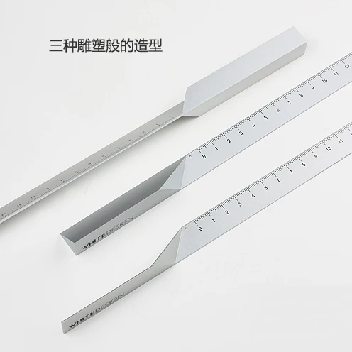 Architect Aluminum Alloy Scale Ruler Office Stationery  Creative Designer Metal Ruler