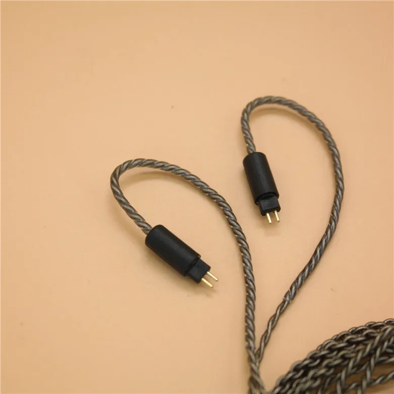 2 pines de 0,78mm, cristal único de cobre Chapado en plata para auriculares JH/1964/UE18