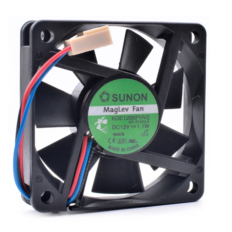 Original KDE1206PHV2 6cm 6015 60x60x15mm 60mm fan 12V 1.1W power charger cooling fan