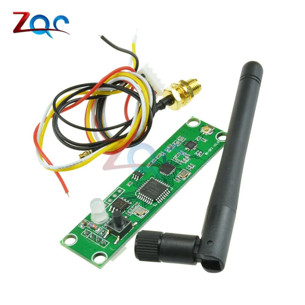 

2.4G Wireless DMX512 Transmitter PCB Modules Board with Antenna LED Controller Wifi Receiver