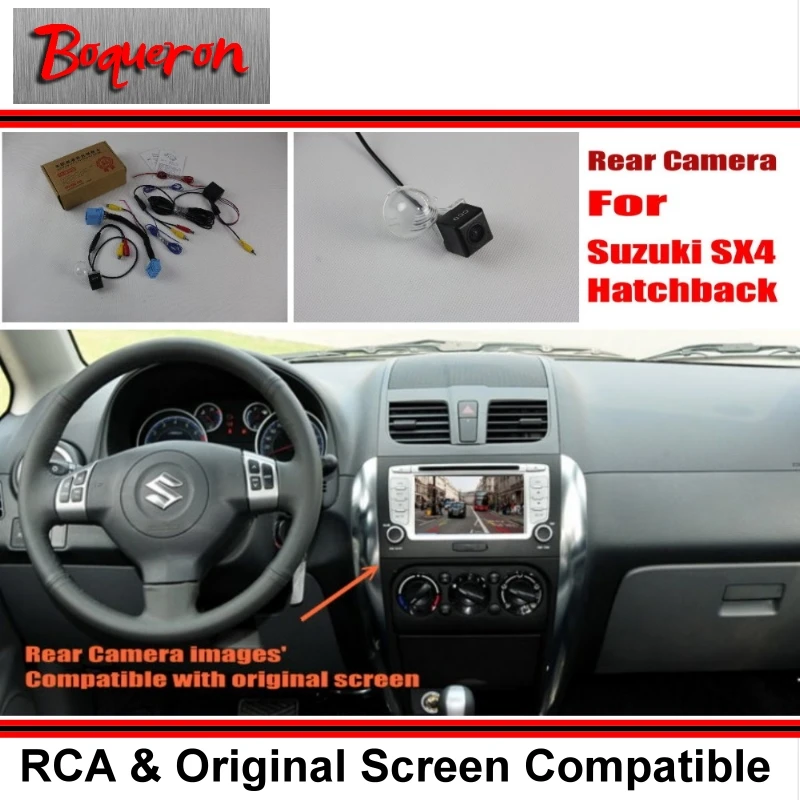 

Car Rear View Camera / Back Up Reverse Camera Sets For Suzuki SX4 SX-4 SX 4 Hatchback / RCA & Original Screen Compatible