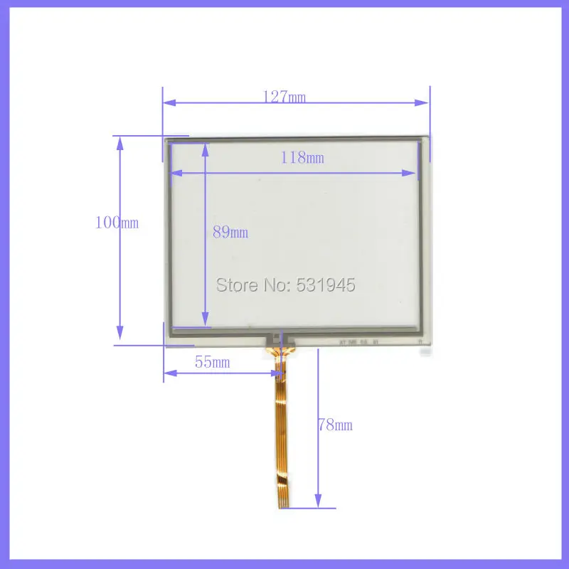 New 127mm*100mm original handwritten 5.6 inch  used car and GPS 127*100 touch screen panel free shipping  AT56  commercial use