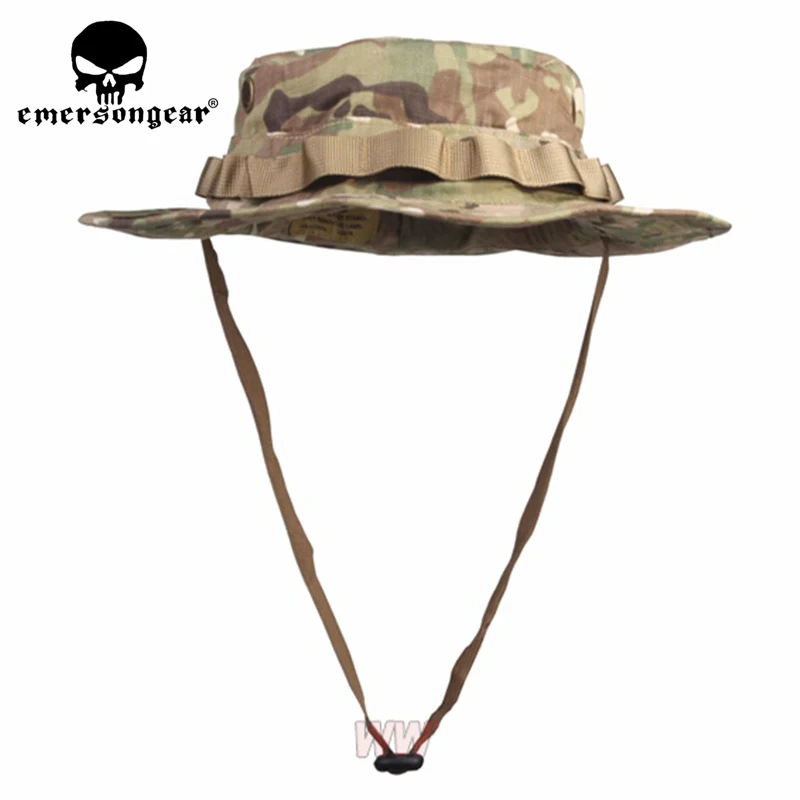 EMERSON Boonie Hat  Tactical Hat Anti-scrape Grid Fabric camouflage hat multicam Hunting Caps EM8553