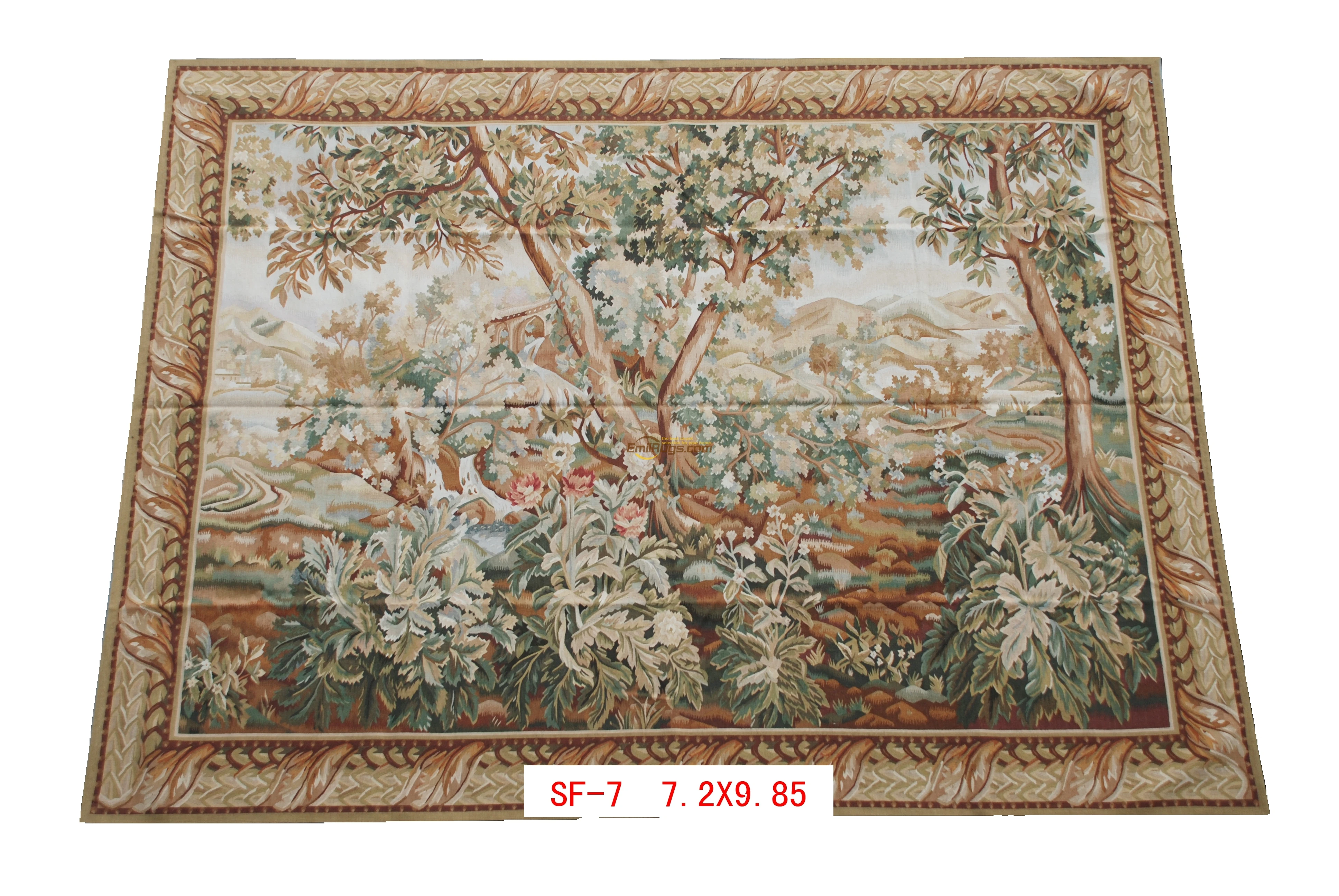 

Ethnic Tapestries Carpete Tapestry Wall Hanging Needle Gobelin tapestry Antique European Aubusson Art