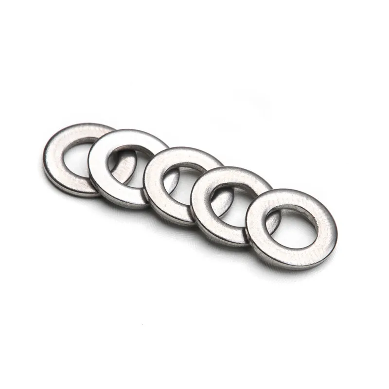 ZENHOSIT 50PCS M6 Stainless Steel Flat Washers Sealing Metric Plain Ring Gasket For Hardware Fitting Assortment Kit