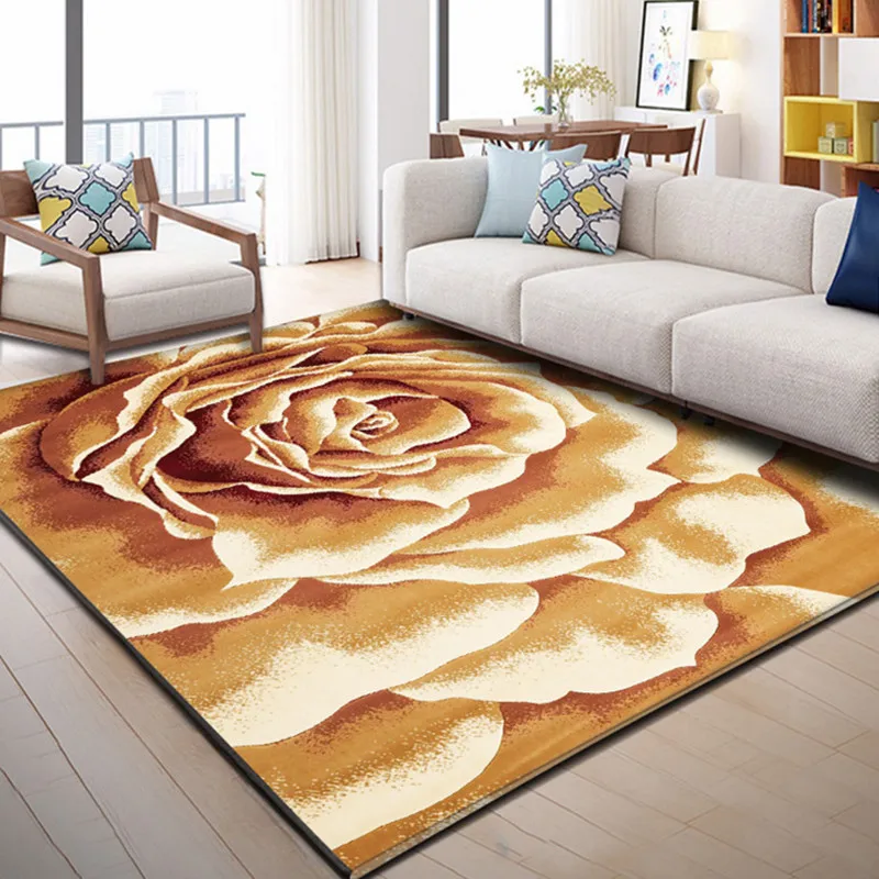 

Flower And plants carpets For living room modern Home sofa coffee table carpet bedroom full bedside Decor Rugs Bath Non-slip Mat