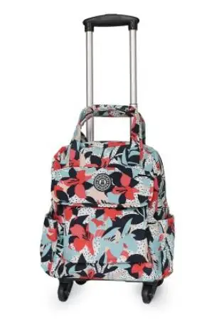 Sacs à roulettes de voyage d\'affaires pour femmes, sacs à dos de voyage à roulettes, valise à bagages, SR Mochila Oxford