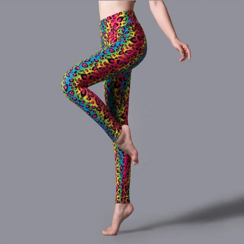 VISNXGI Womans Fashion Push Up Leggings Women Pencil Pants High Waist Workout Legging Workout Pants Push Up Leopard Leggings