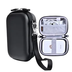 fusitu DSLR camera bag hard Carrying Case Waterproof Shockproof Portable for HP Pocket photo printer External Hard Disk Drive