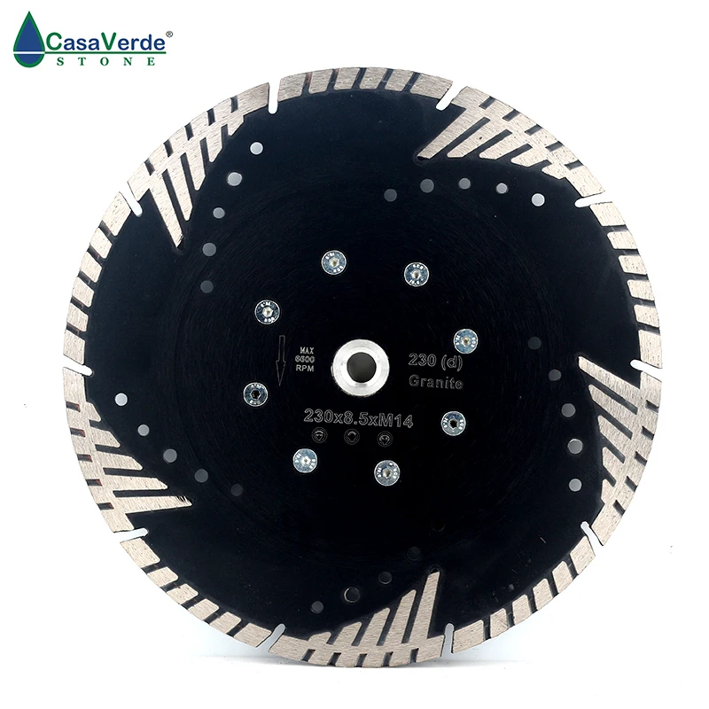 DC-FSTB09 Arbor M14 flange diamond 230mm saw blade blade for stone.