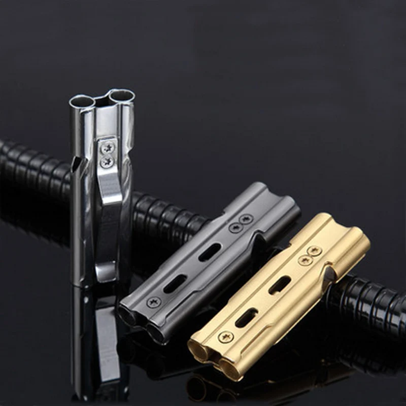 Outdoor survival kit whistle high decibel stainless steel seamless pipe waterproof portable whistle