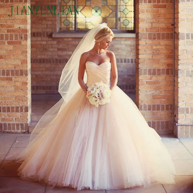 Customized Cheap Price High Quality Luxury Puffy Sweetheart Wedding Gowns China  Ball Gown Wedding Dresses