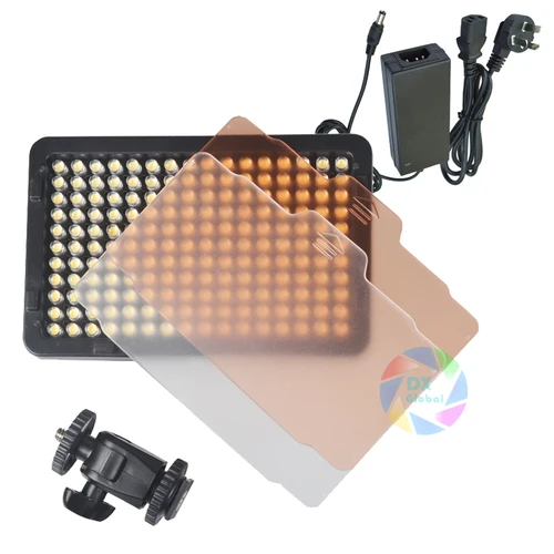 Imagen 1 del producto Cámara HD 176 lámpara de luz de vídeo LED 11W 1320LM 5600K/3200K regulable para cámara DSLR videocámara con adaptador de corriente alterna
