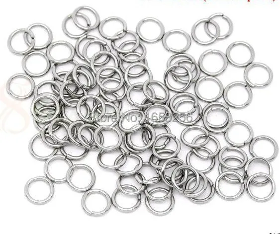 1*6mm Lot 1000pcs Stainless Steel Jump Ring Fit  for DIY Necklace Bracelet