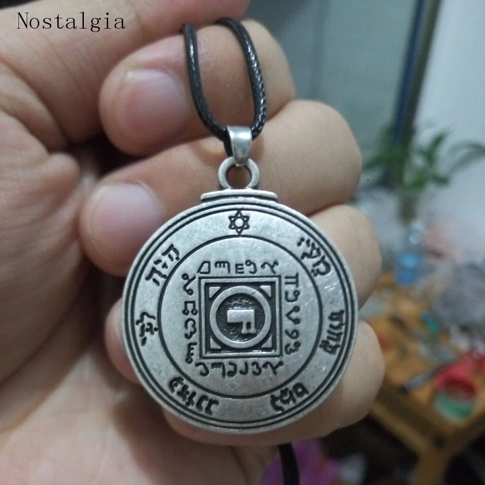 Talisman Good Luck Key of Solomon Pentacle Seal Pendant Necklace Hermetic Enochian Kabbalah Pagan Wiccan Jewelry