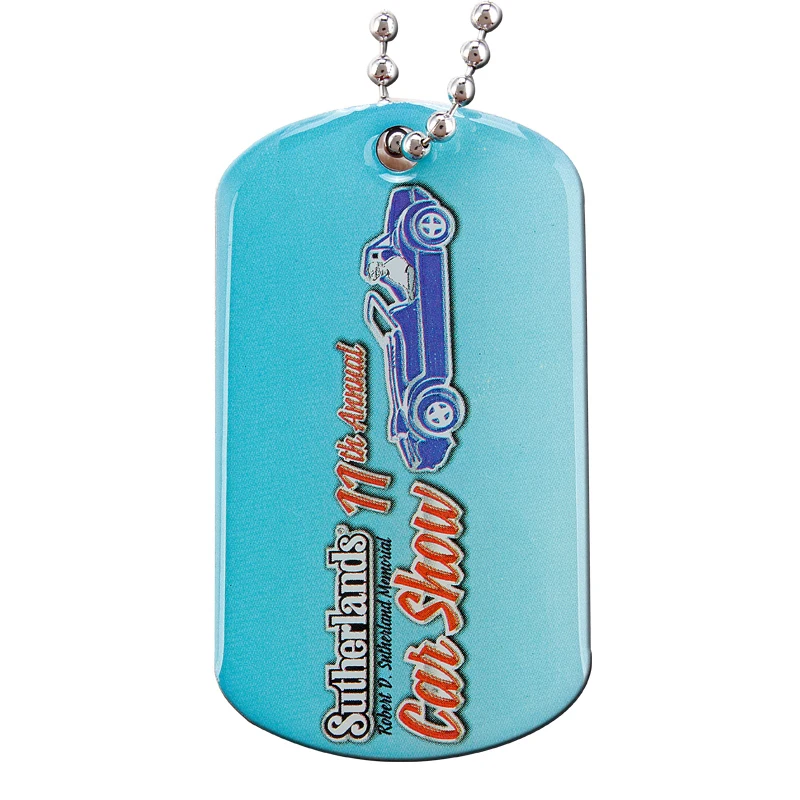 Custom Cheap Metal Stamped Dog Tag cheap custom print dog tag with chain