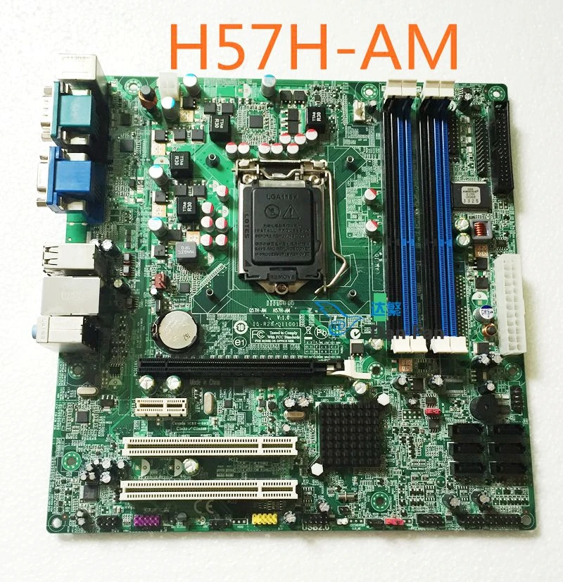 

For ACER V490 M490G S490G Motherboard H57H-AM Q57H-AM 15-R28-011001 LGA1156 Mainboard 100%tested fully work