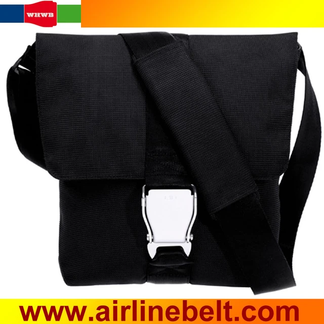 31x6x33cm Middle Size Airbelt Bag With Original Airplane Seat Belt Buckle Handbag Single Shoulder Strap Business Messenger Bag Shoulder Bags AliExpress