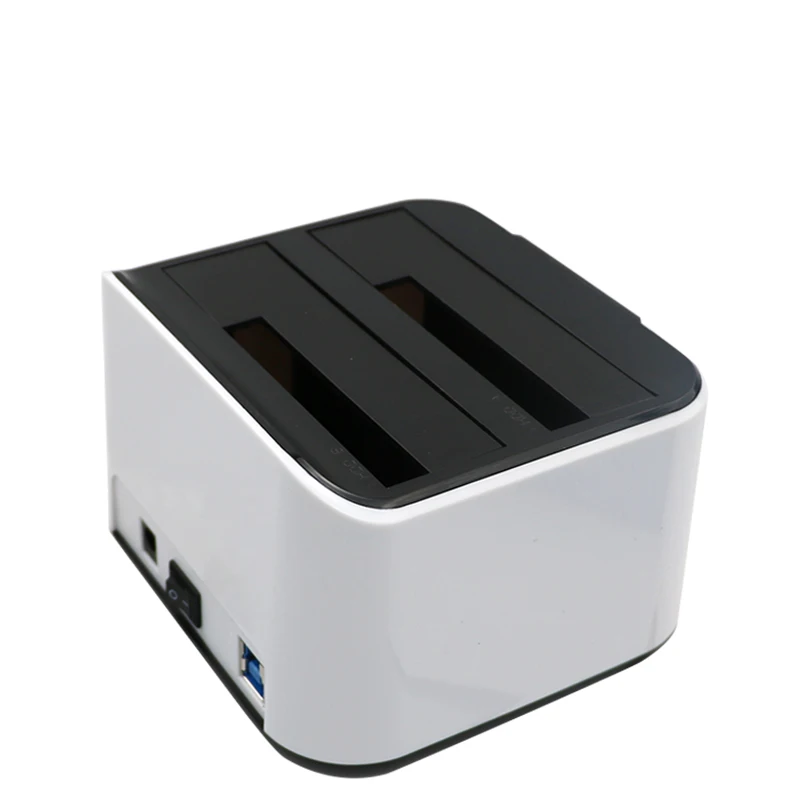 Nieuwe Dual 2-Bay Hdd Caddy Sata & USB3.0 Externe Harde Schijven Docking Station/Duplicator Voor 2.5/3.5 Sata Hdd Lezen Harde Schijf Gevallen