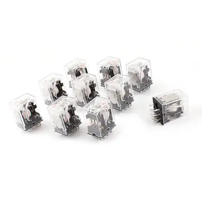 

HH54PL AC 36V Coil 14-Pin 4PDT Red LED Indicator Light Power Relay 10 Pcs