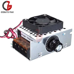 220V 4000W 20A AC Motor Speed Controller SCR Voltage Regulator Fan LED Light Temperature Speed Control Dimmer Switch Heat Sink