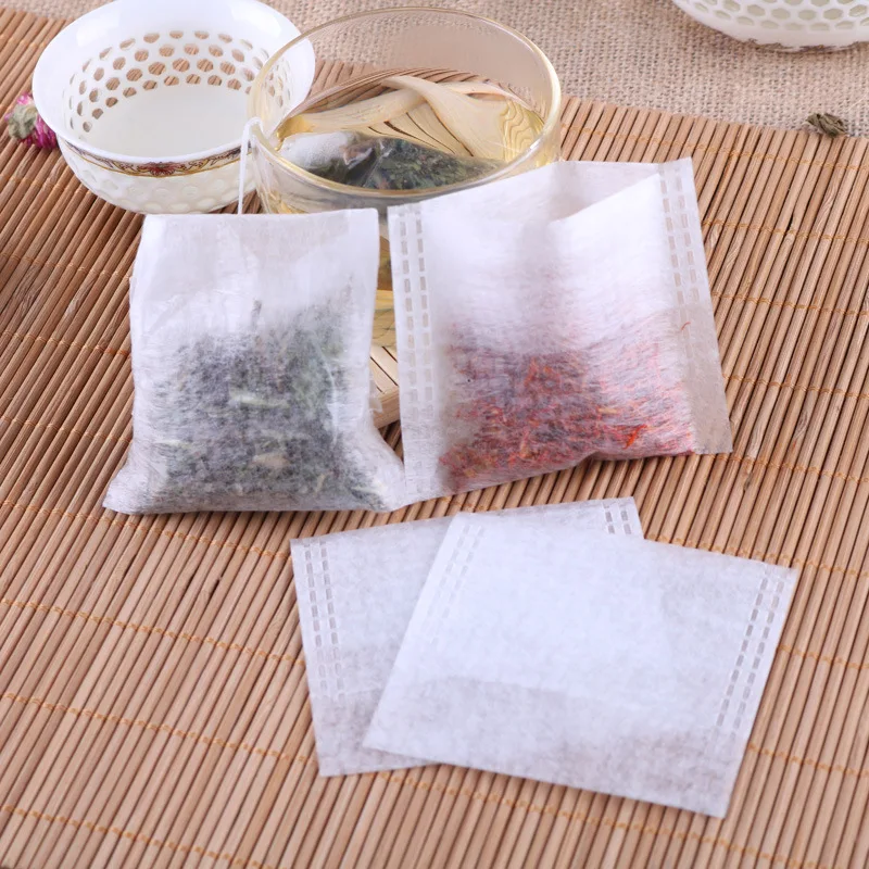 Free shipping 6*8cm Hanging Ear Drip Tea Filter Paper Bag  Material Herbal Power Disposable DIY Tea Strainer No Bleach