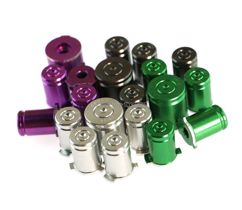 8 colors Bullet Buttons Metal ABXY button Guide Mod Kit For xbox360 controller 20sets/lot