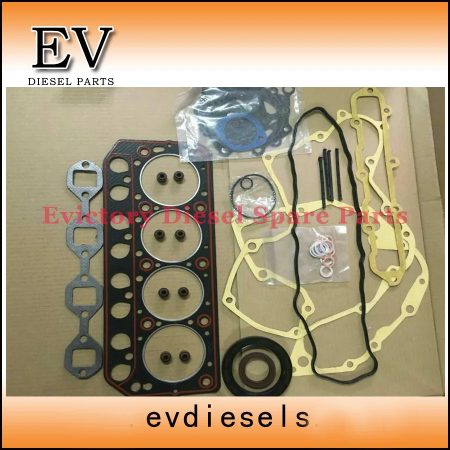 EV For Mitsubishi engine gasket S4L2 S4L full cylinder gasket set and S4L S4L2 piston ring set