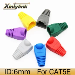 Xintylink rj45 Cappellini coperchio del connettore cat5 cat5e cat6 stivali di rete ethernet cavo rg rj 45 guaina gatto 6 rg45 multicolore colore