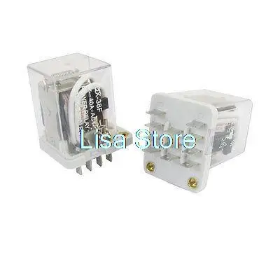 

2PCS JQX-38F AC 220V 40A Coil 11-Pin 3PDT 3NO 3NC Electromagnetic Relay