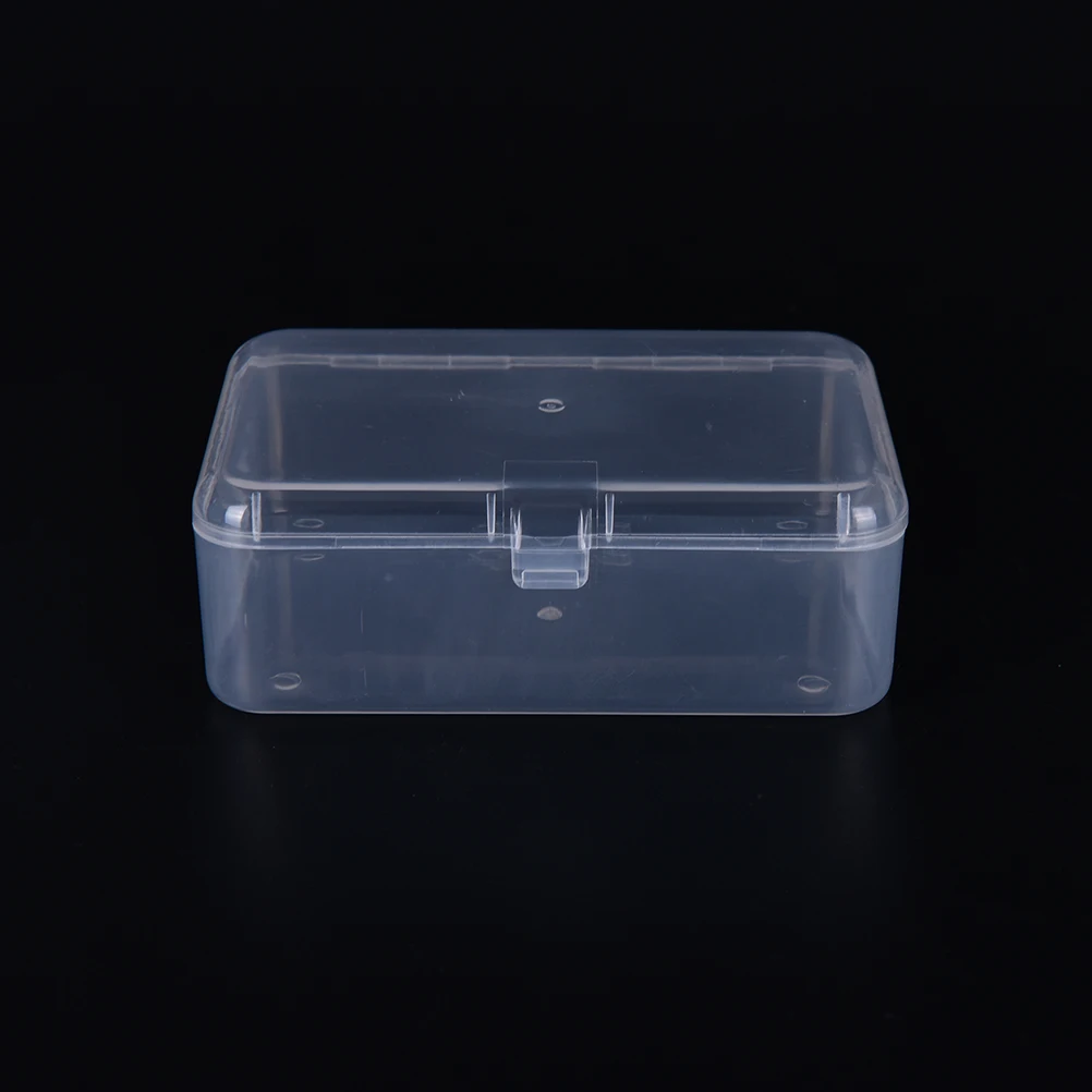 Transparent Plastic Storage Box Jewelry Display for Cosmetics Collection Parts Element Small Case Home Organization Beads Case